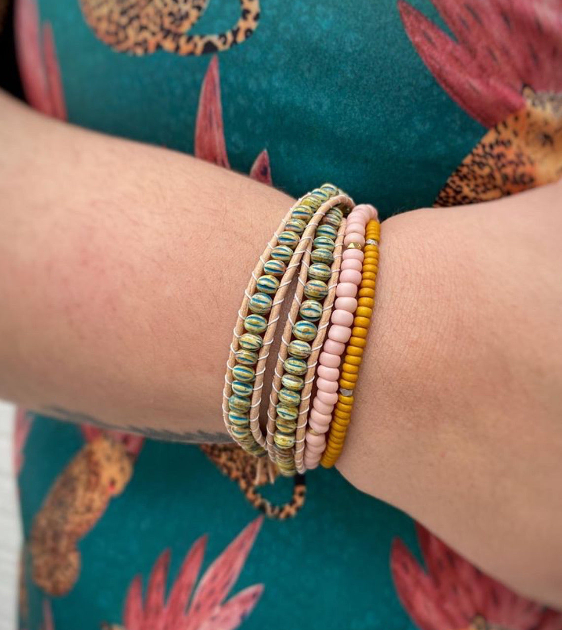 RAINFOREST double wrap bracelet